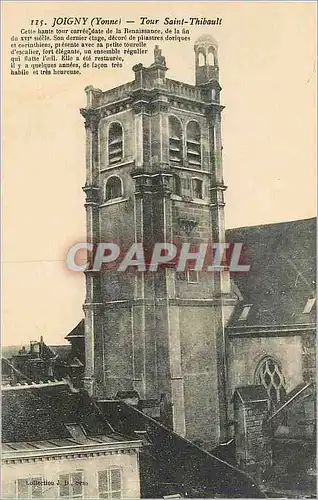 Cartes postales Joigny (Yonne) Tour Saint Thibault