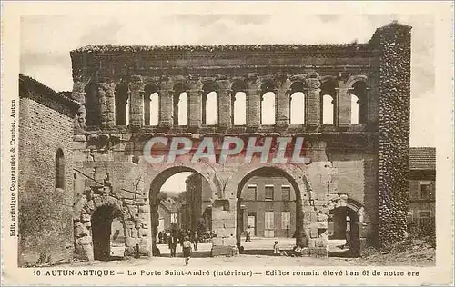 Cartes postales Autun Antique La Porte Saint Andre (Interieur)