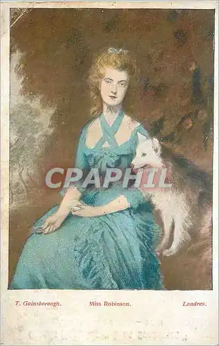 Cartes postales moderne T Gainsborough Miss Robinson Londres Chien