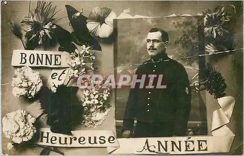 Cartes postales Bonne et Heureuse Annee Militaria