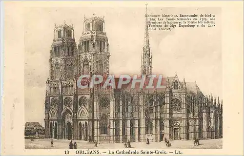 Cartes postales Orleans La Cathedrale Sainte Croix