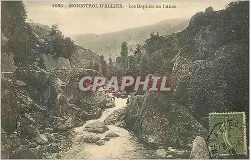 Cartes postales Monistrol d'Allier les Rapides de l'Ance