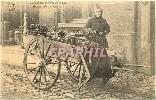 REPRO Les Petits Metiers de la Rue Marchande de Legumes C'Etait La France