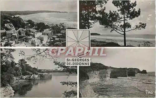 Cartes postales moderne Saint Georges de Didonne vue Generale la Plage de Suzac la Corniche la Pointe de Suzac