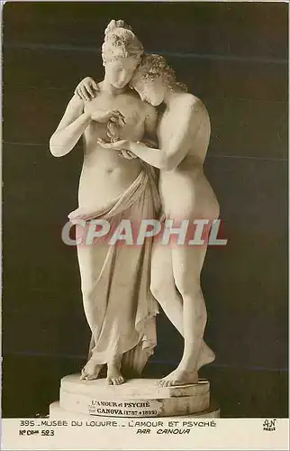 Cartes postales moderne 395 musee du louvre l amour et psyche par canova