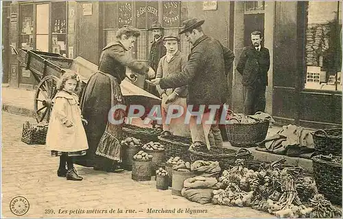 REPRO 399 les petits metiers de la rue marchand de legumes