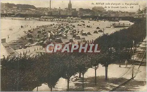 Cartes postales 62 royan (cote d argent) vue generale de la grande couche