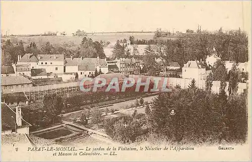 Cartes postales paray le monial le jardin de la visitation le noisetier de l apparition et maison la colombiere