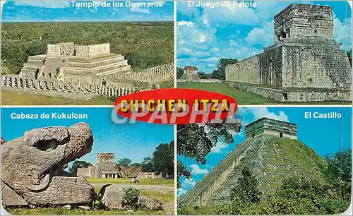 Cartes postales moderne Warrior s temple et 1000 columns ball court the castle Mexique