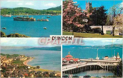 Cartes postales moderne Dunoon Holy Loch General View Castle Gardens The Pier