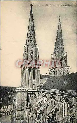 Cartes postales Sees La Cathedrale