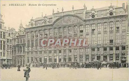 Cartes postales Bruxelles Maison des corparations