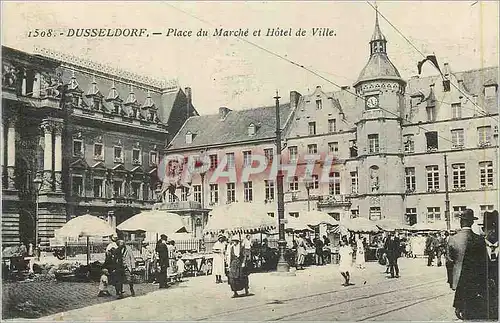 Cartes postales Dusseldorf Place du Marche et Hotel de Ville