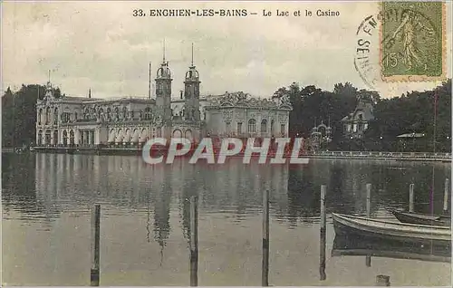 Cartes postales Enghien les Bains le Lac et le Casino