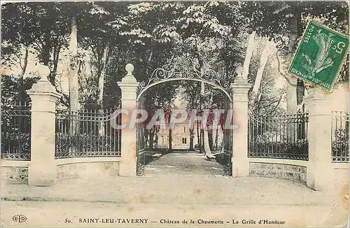 Cartes postales Saint Leu Taverny Chateau de la Chaumette La Grille d'Honneur