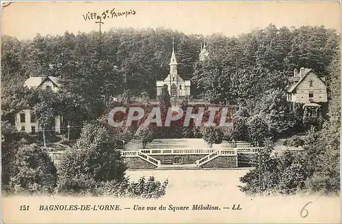 Cartes postales Bagnoles de l'Orne Une Vue du Square Melodion