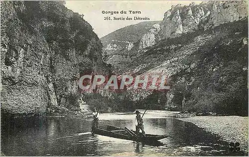 Cartes postales Gorges du Tarn Sortie des Detroits