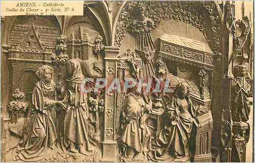 Cartes postales Amiens Cathedrale Stalles du Choeur