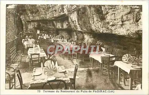 Cartes postales Terrasse du Restaurant du Puits de Padirac(Lot)