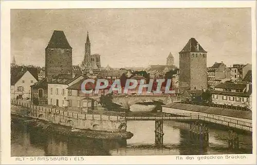 Cartes postales Strassburg An den Gedeckten Brucken