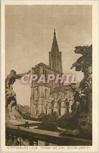 Cartes postales Strassburg Munster vom Alten Schloss Gesehen