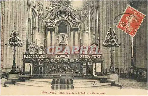 Cartes postales Sees (Orne) Interieur de la Cathedrale Le Maitre Autel