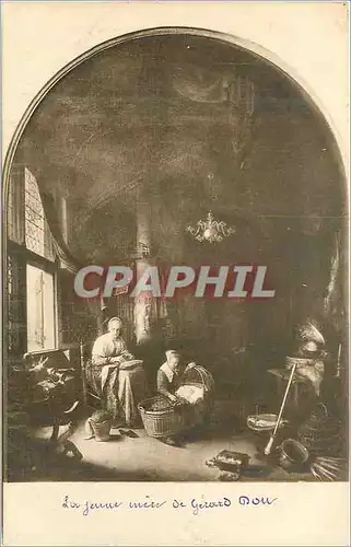 Cartes postales Mauritshuis Gravenhage Gerard Dou La Jeune Mere