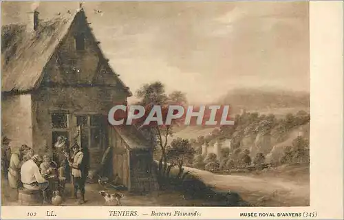 Cartes postales Musee Royal d'Anvers Teniers Buveurs Flamands