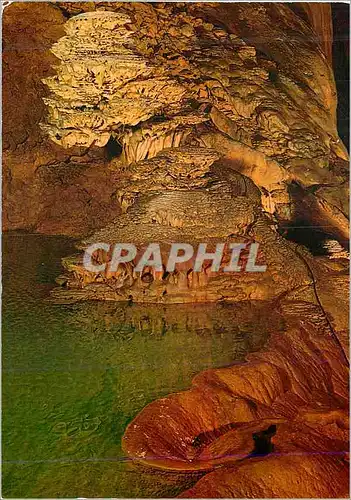 Cartes postales moderne Gouffre de Padirac Lot Lac superieur Stalagmites