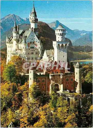 Cartes postales moderne Konigsschlob Chateau Royal de Neuschwanstein 1869 1886