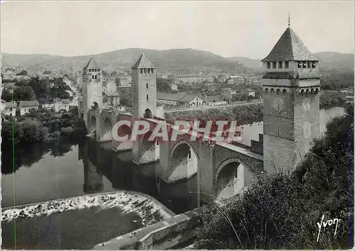 Cartes postales moderne Cahors Lot Le Pont Valentre et le Lot