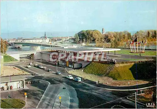 Cartes postales moderne Strasbourg Le Pont de l Europe sur le Rhin et la Porte de France Au plan Kehl Allemagne