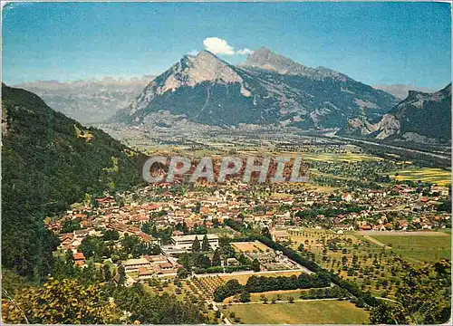 Cartes postales moderne Bad Ragaz Blick Vom Wartenstein auf Churfirsten Gonzen und Alvier