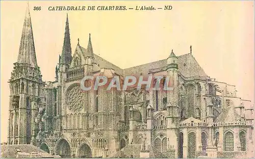 Cartes postales Cathedrale de Chartres L'Abside