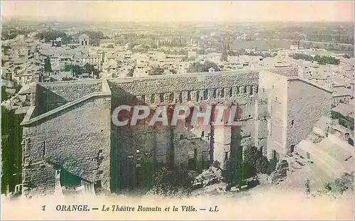 Cartes postales Orange Le Theatre Romain et Vue sur la Ville