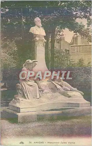 Cartes postales Amiens Monument Jules Verne