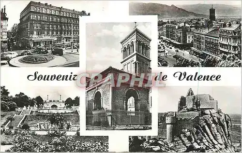 Cartes postales moderne Souvenir de Valence Place de la Republique Vue Panoramique Le Pendentif Le Belvedere Ruines de C