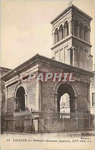 Cartes postales Valence Le Pendentif Monument Funeraire XVIe Siecle