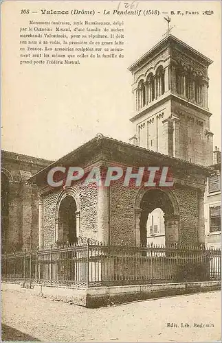 Cartes postales Valence (Drome) Le Pendentif (1548)