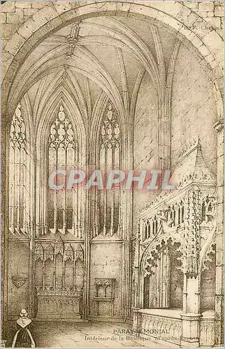 Cartes postales Paray le Monial Interieur de la Basilique