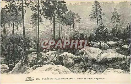 Cartes postales Foret de Fontainebleau Entree du Desert d'Apremont