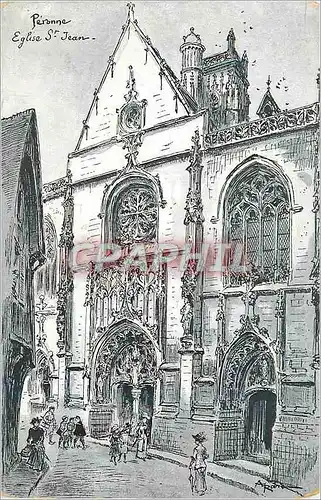 Cartes postales Peronne Eglise St Jean