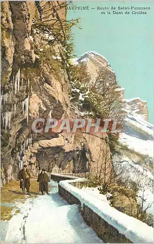 Cartes postales Dauphine route de saint pancrace et la dent de crolles