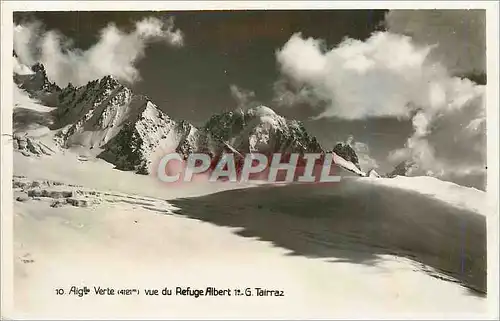 Cartes postales moderne 10 aigle verte (4121m) vue du refuge albert 1 er g tairraz