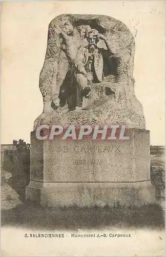 Cartes postales 2 valenciennes monument j b carpeaux