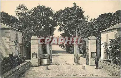 Cartes postales 45 chateau de la malmaison l entree