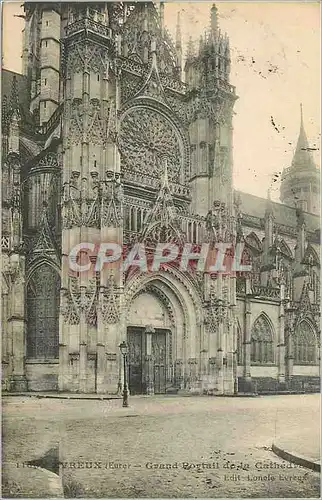 Cartes postales Evreux Eure Grand Portail de la Cathedrale