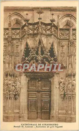 Cartes postales Cathedrale de Strasbourg Portail St Laurent