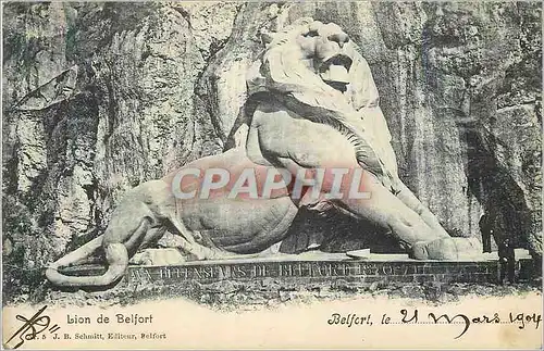 Cartes postales Lion de Belfort