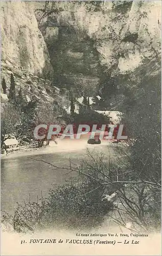 Cartes postales Fontaine de Vaucluse Le Lac